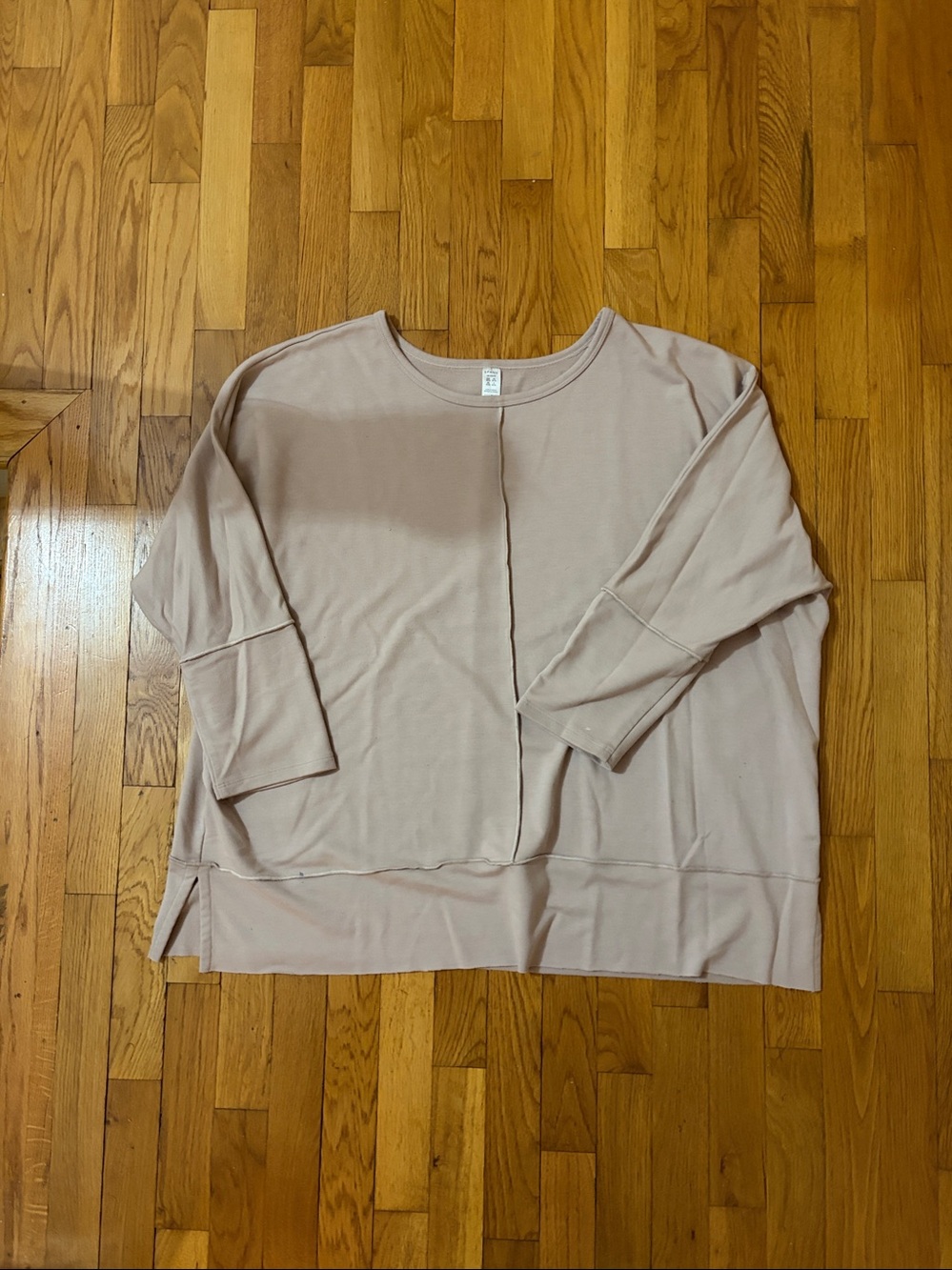Spanx Women's Relaxed Scoop-Neck Pullover in Light Mauve